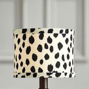 Ballard design drum shades (pair) animal print